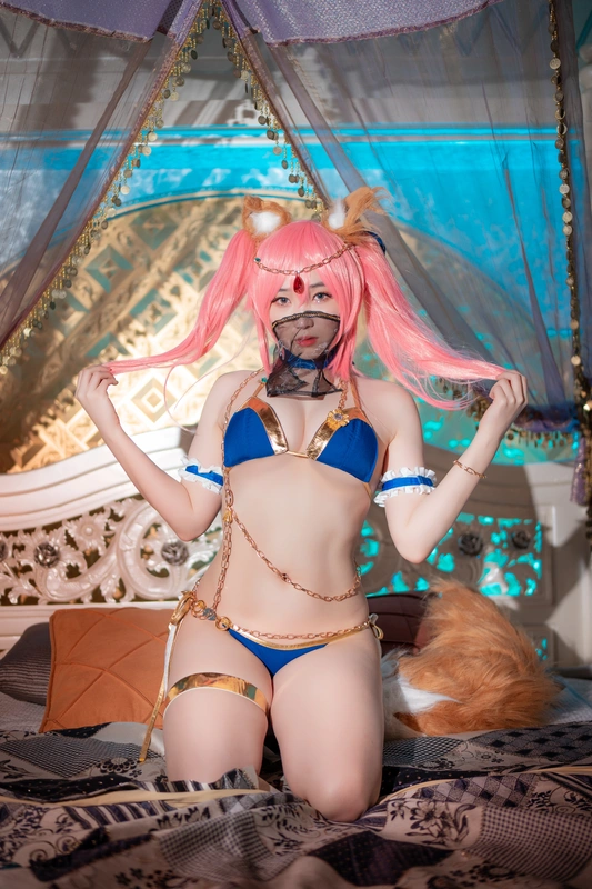 [CreamSoda] Cosplay Tamamo + Kama (FGO) - Bambi(밤비)